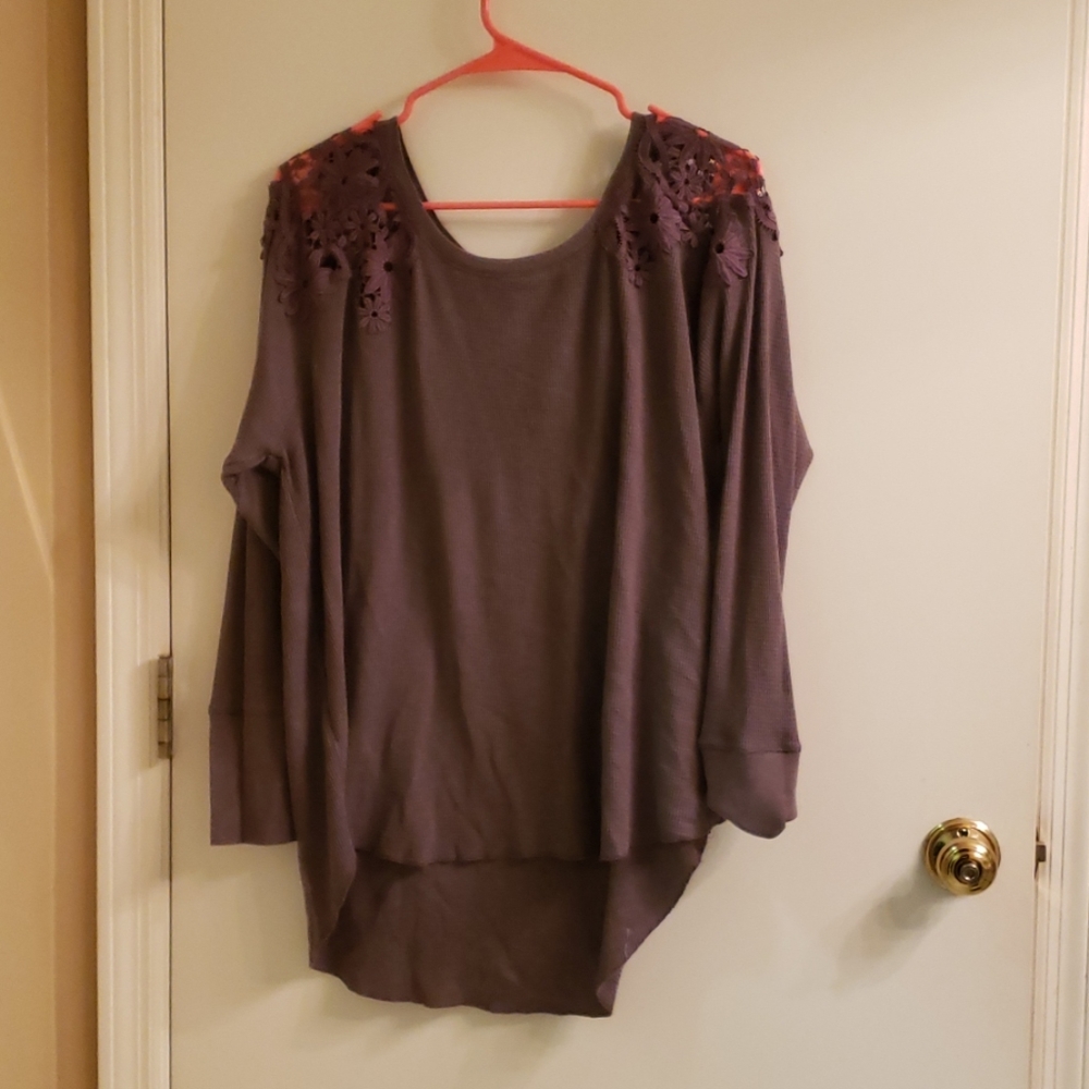 AEO purple thermal top